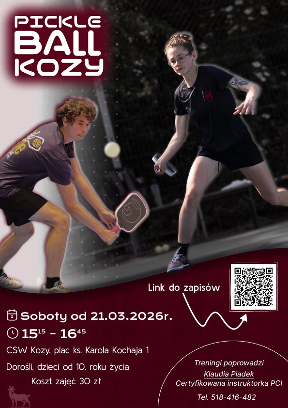 Plakat zajęcia Pickleball
