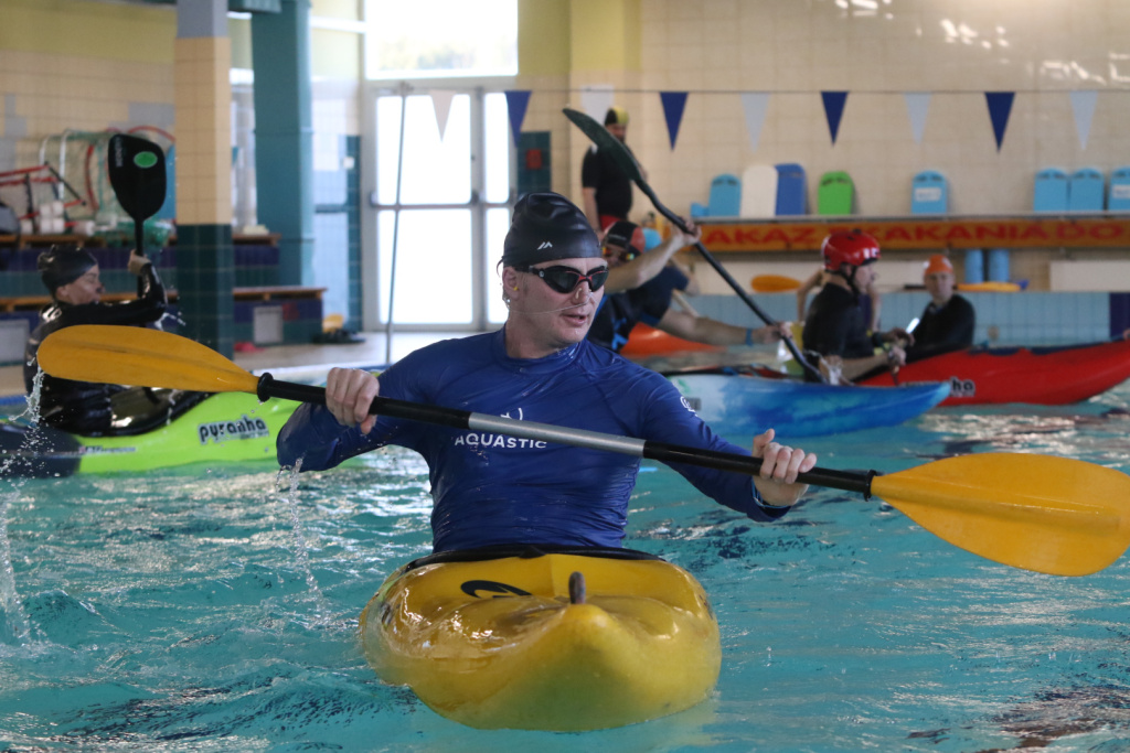 Trening na Kajak Polo
